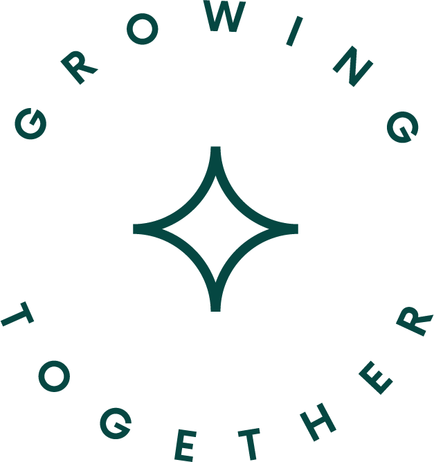 Abound & Flourish slogan/logo in Green